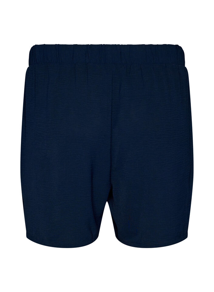 Shorts med lommer og elastisk linning, Bl&aring;, Packshot image number 1