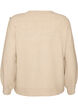 Strikket bluse med knappdetalj, Beige, Packshot image number 1
