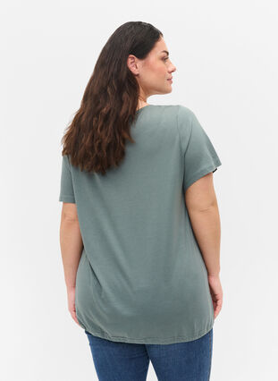 T-skjorte med justerbar bunn, Balsam Green, Model image number 1