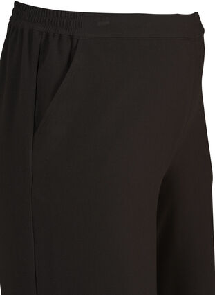 Culottebukser med elastikk, Black, Packshot image number 2