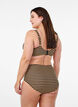 H&oslash;ytlivs bikinitruse med striper, Brun, Model image number 1