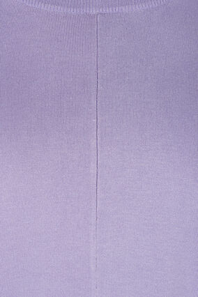 Løs strikkegenser med ribbekanter, Lavender, Packshot image number 2