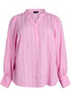 Bluse med vertikale striper, Rosa, Packshot image number 0