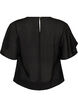 Bluse med ballongform og flaggermus ermer, Svart, Packshot image number 1