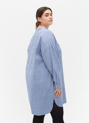 Stripete skjorte i bomull med 3/4-ermer, Surf the web Stripe, Model image number 1