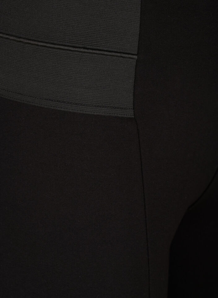 Leggings med bred strikk i livet, Svart, Packshot