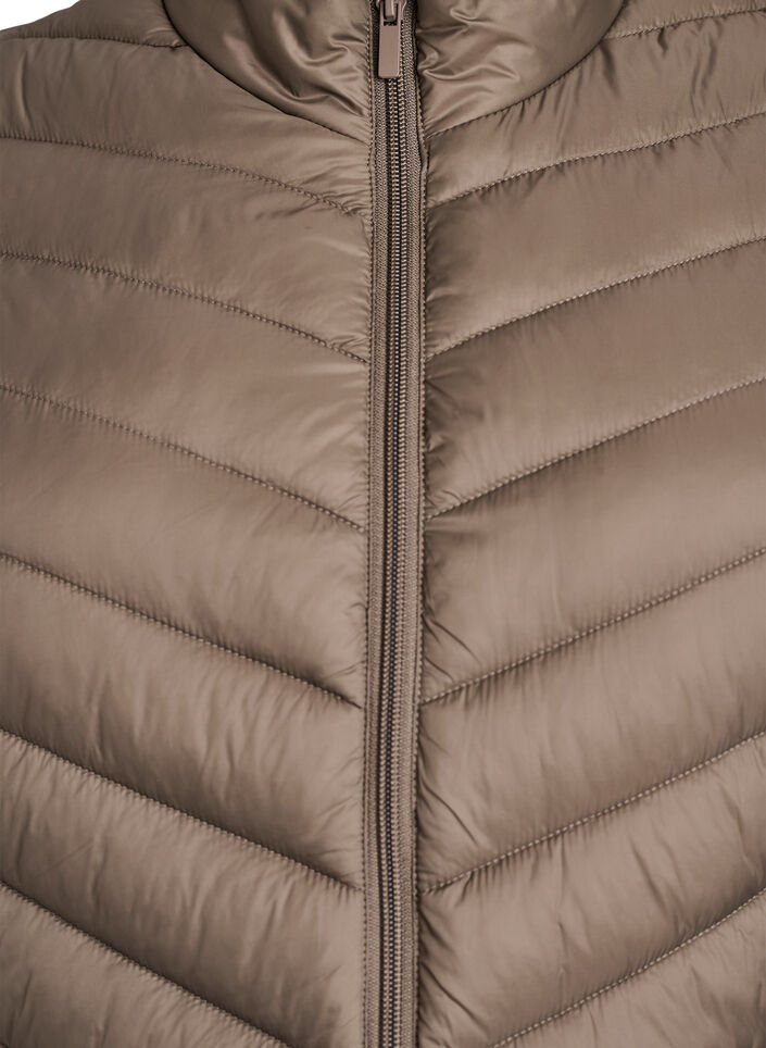 Lett jakke med lommer, Brun, Packshot image number 2