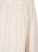 Stripete shorts i en blanding av lin og viskose, Beige, Packshot image number 2