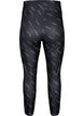 Leggings med teksttrykk, Black Radiance, Packshot image number 1