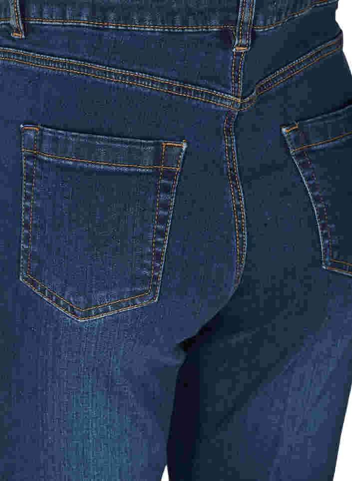 Ellen bootcut jeans med høyt liv, Dark Blue, Packshot image number 3
