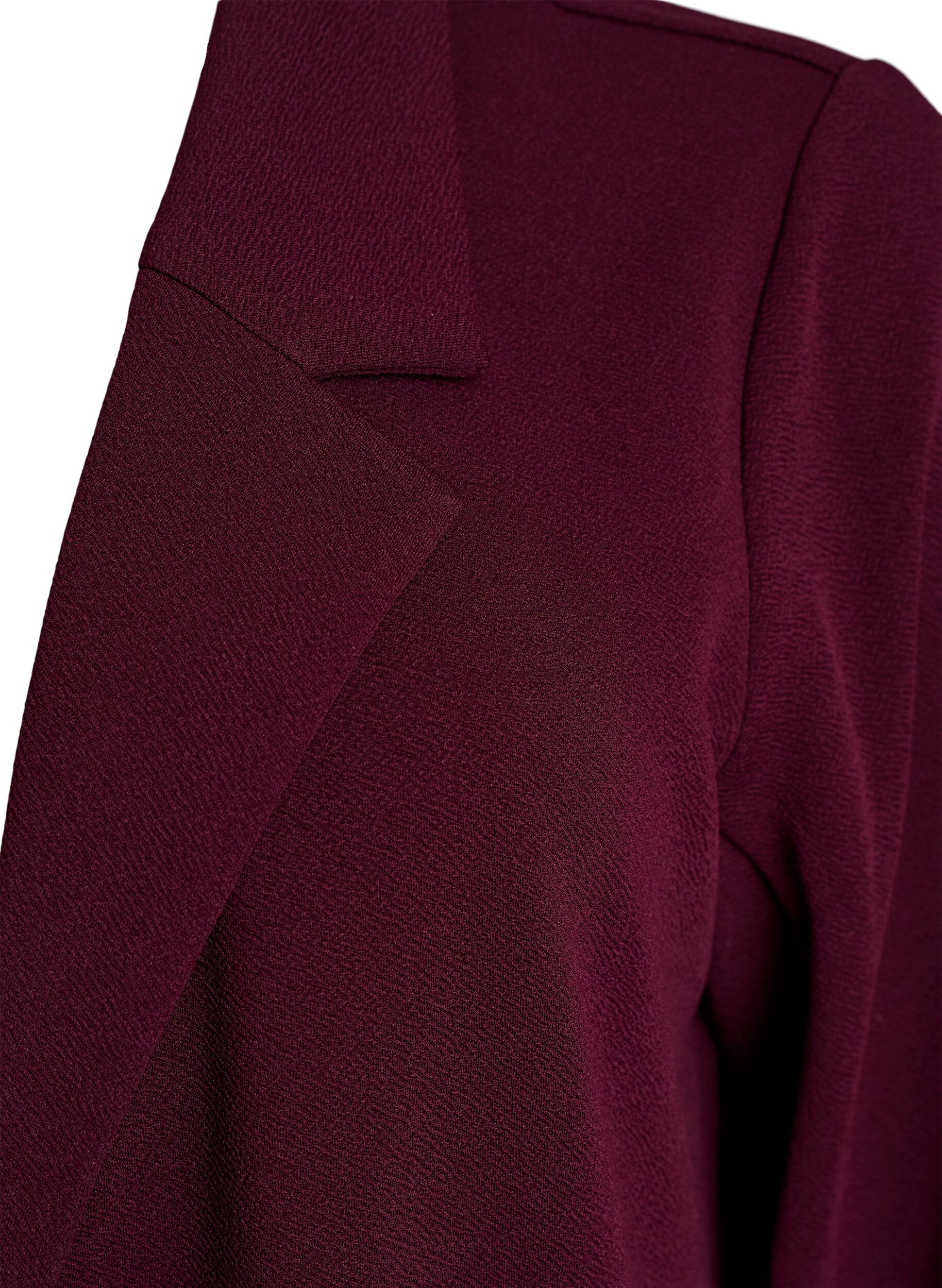 ZizziLang blazer med lommer, R&oslash;d, Packshot image number 2