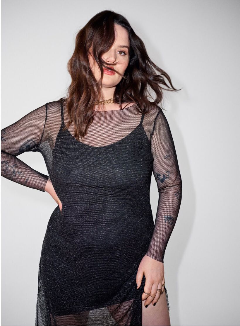 Blush midi-kjole, , Model