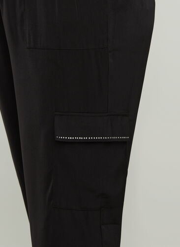 Løse bukser med store lommer, Black, Model image number 1