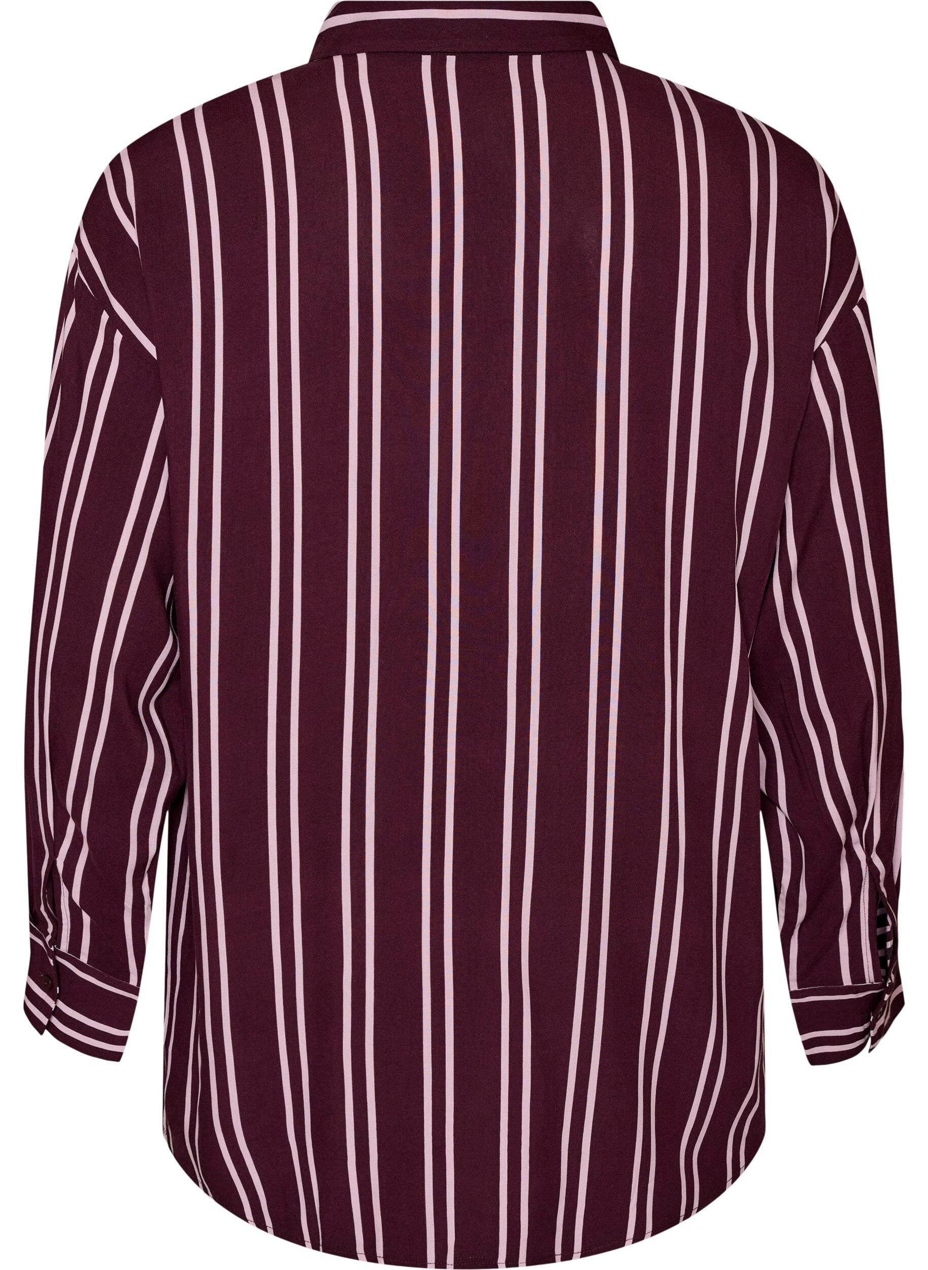 ZizziStripete nattkjole, M&oslash;rk Bordeaux, Packshot image number 1