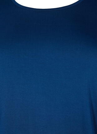 Treningsbluse i viskose med knytedetaljer, Blue Wing Teal, Packshot image number 2