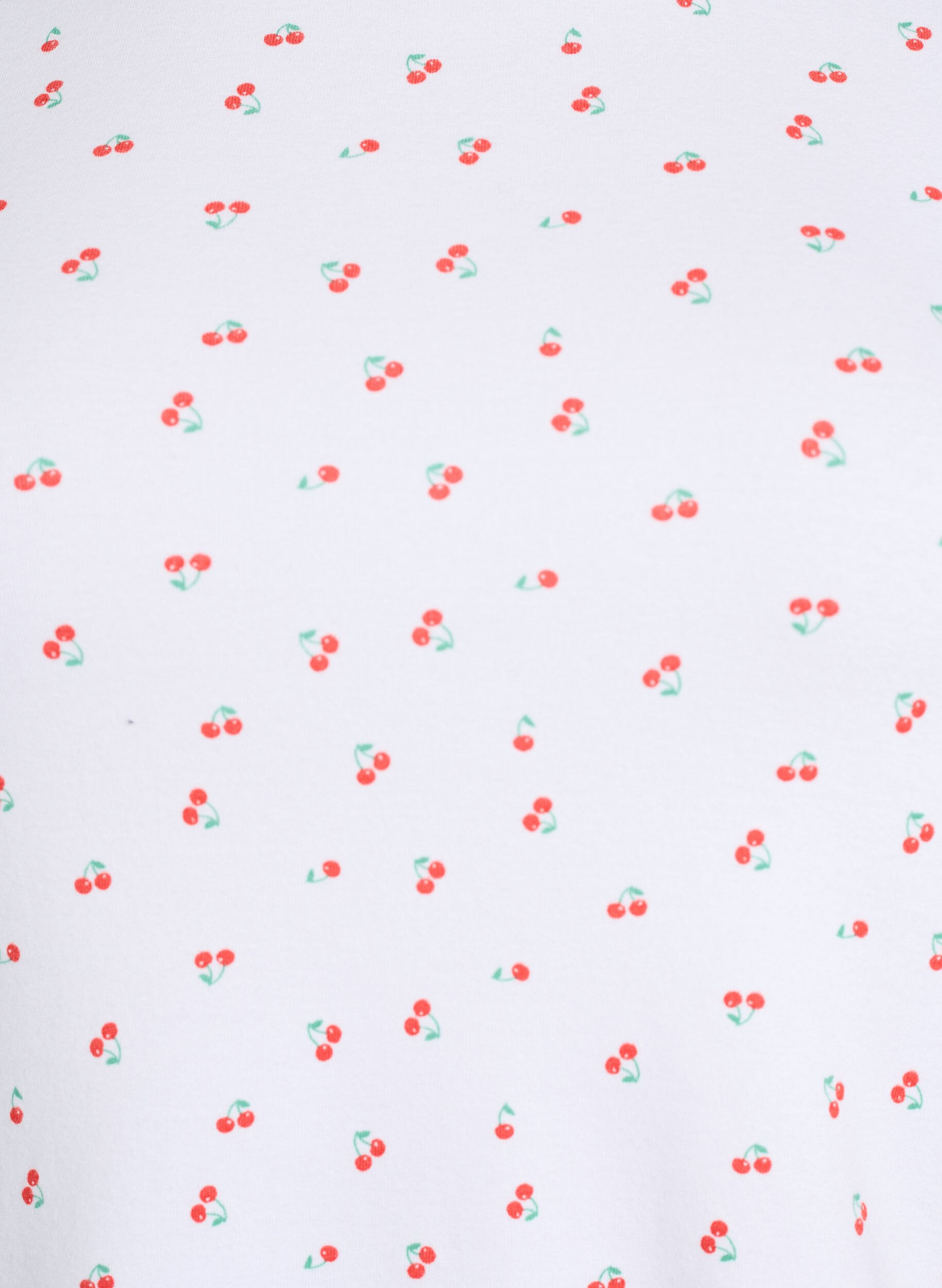 Zizzi Bomulls T-skjorte med heldekkende trykk, Vanilje, Packshot image number 2