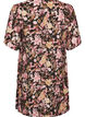 Kort A-linje kjole med V-hals, Rosa, Packshot image number 1