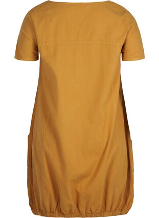 Kjole med lommer, Golden Yellow, Packshot image number 1