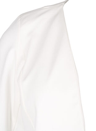 Zizzi Kort blazer uten lukking, Cloud Dancer, Packshot image number 2