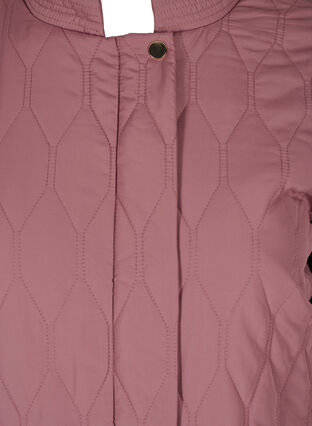 Quiltet jakke med lommer, Rose Taupe, Packshot image number 2