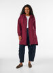 Lang hettegenser-cardigan med glidel&aring;s, R&oslash;d, Model image number 1