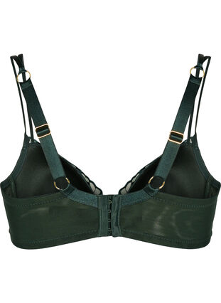 Zizzi Formstøpt BH med broderi, Grønn, Packshot image number 1
