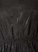 Skinnende viskosebluse med peplumeffekt, Svart, Packshot image number 2