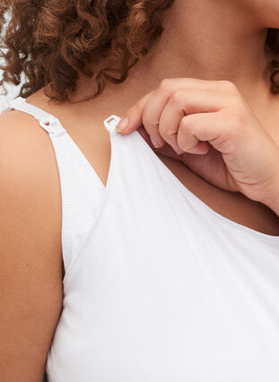 Zizzi Topp til gravide med ammefunksjon, White, Model image number 2