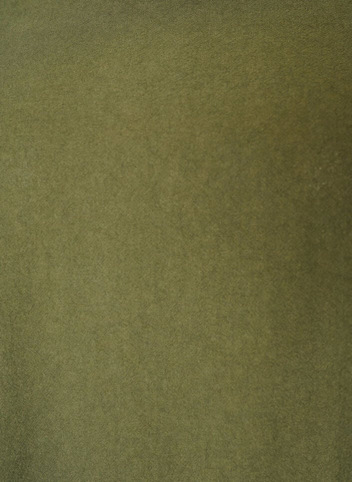 Bomullskjole med korte ermer og lommer, Gr&oslash;nn, Packshot image number 2