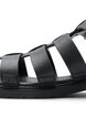 Sandaler i skinn og med wide fit, Svart, Model image number 0