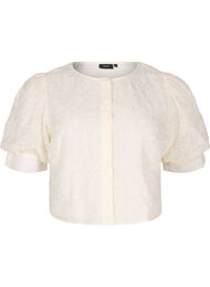 Fest bluse med paljetter og 1/2 ermer, Vanilla Ice