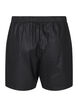 L&oslash;se shorts i imitert skinn, Black, Packshot image number 1