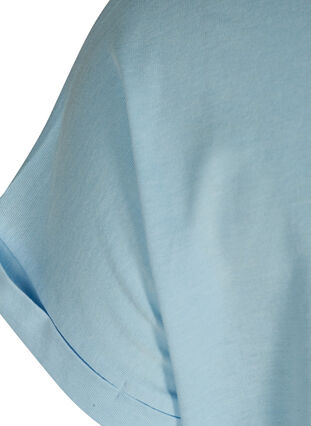 T-skjorte i bomullsmiks, Dream Blue Mel., Packshot image number 3