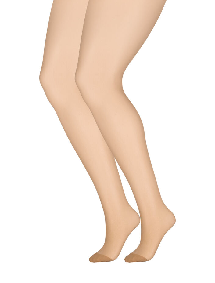 2 stk strømpebukser i 20 denier, Nude, Packshot