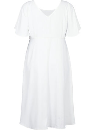 Zizzi Festkjole i empiresnitt, Bright White, Packshot image number 1