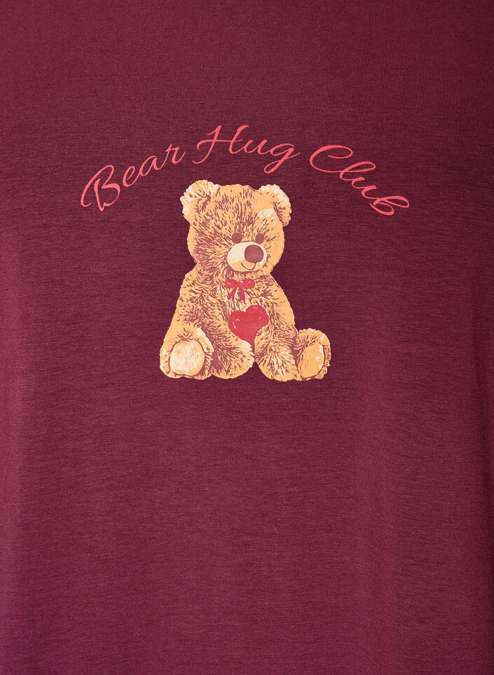 Nattbluse med et trykk, 2421, Packshot image number 2