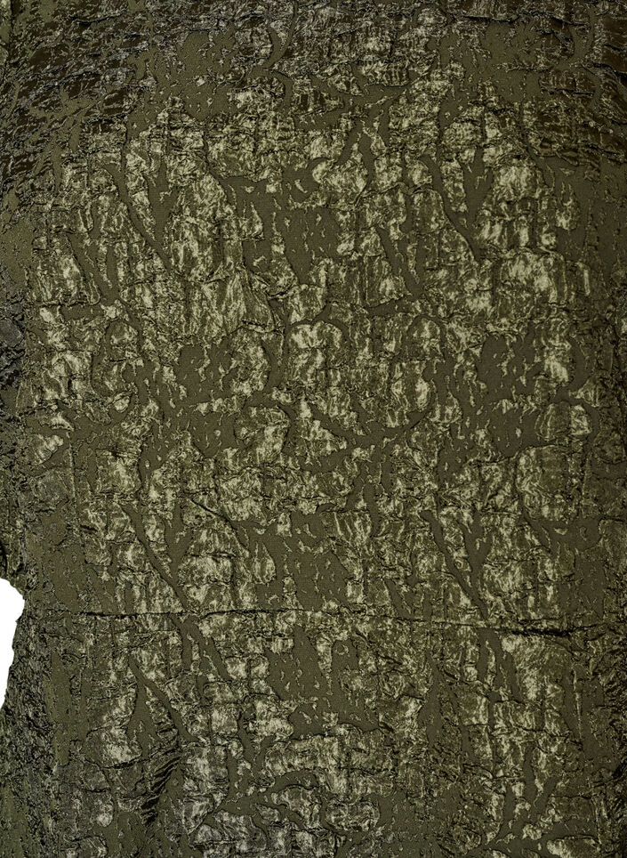 Jacquard kjole med puffermer og A-linje, Gr&oslash;nn, Packshot image number 2