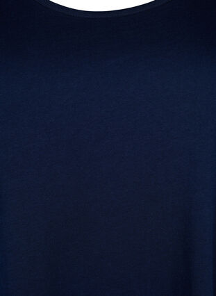 Ermeløs kjole i bomull med A-form, Navy Blazer solid, Packshot image number 2