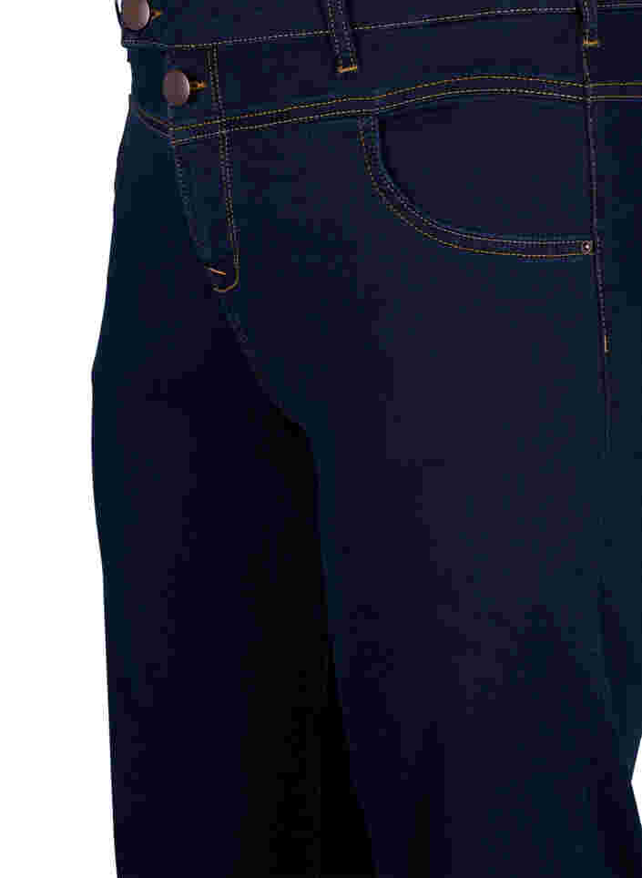 Regular fit Gemma jeans med høyt liv, Blue denim, Packshot image number 2