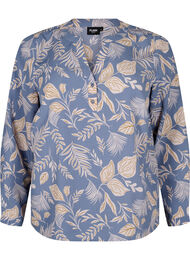 FLASH - bluse med lange ermer og trykk, Delft AOP