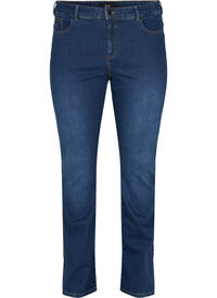 Ellen bootcut jeans med høy midje, Blå Ellen bootcut jeans med høy midje