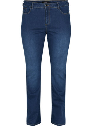 Zizzi Ellen bootcut jeans med høy midje, Blå, Packshot image number 0