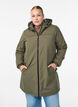 Lett polstret parka med hette, Gr&oslash;nn, Model image number 0