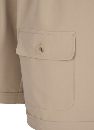 Shorts med påsydde lommer, Humus, Packshot image number 3