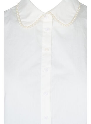 Skjortekrage med perler, Bright White, Packshot image number 2