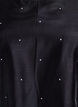 Festbluse i organza-uttrykk med prikker, Svart, Packshot image number 2