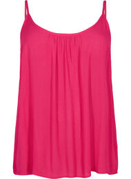 Topp i viskose med stropper, Bright Rose