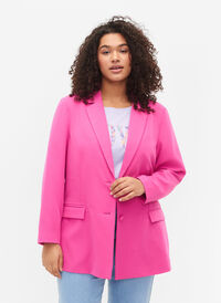 Klassisk blazer med knappelukking, Rose Voilet, Model