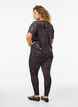 Velourleggings med leopardmønster, Brun, Model image number 1