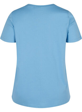 Kortermet t-skjorte med print, Blue Jasper, Packshot image number 1